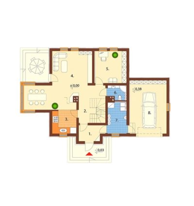 G+1 Structure Drawing Ground Floor