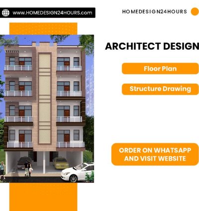 G+1 2D Floor Plan And 3D Elevation