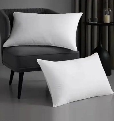 AVI Luxury Hotel Collection Microfiber Filled Bed Pillows for Sleeping, Super Soft Pillow Fillers for Back, Side, and Stomach Sleepers, 16 x 24 Inches or 40 x 60 CM Set of 2