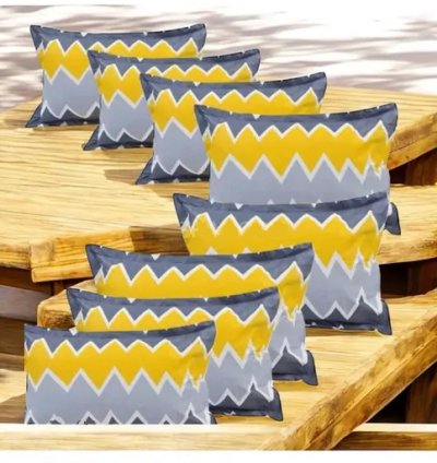 WE PRESENT 8 PC FANCY COTTON PILLOW COVER SET (17*27)